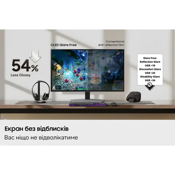 Монітор 32" Odyssey Gaming G80SH, OLED, 240Hz Samsung (LS32HG802SIXUA) - Фото 4