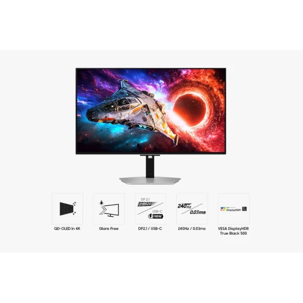 Монітор 32" Odyssey Gaming G80SH, OLED, 240Hz Samsung (LS32HG802SIXUA) - Фото 6